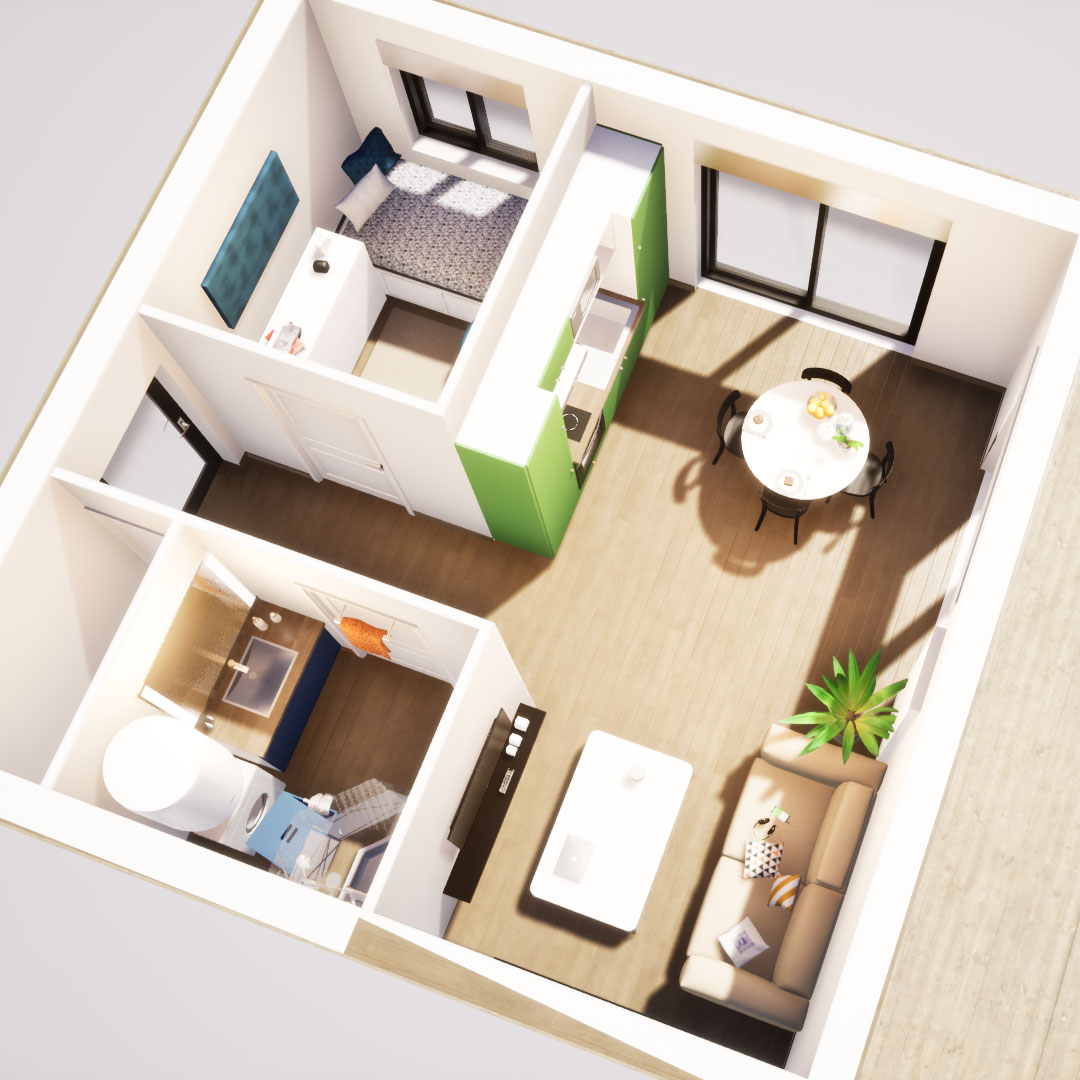 Mindae_3D_appartement_studio_étudiant_homestaging_immobilier_location_Miniature1