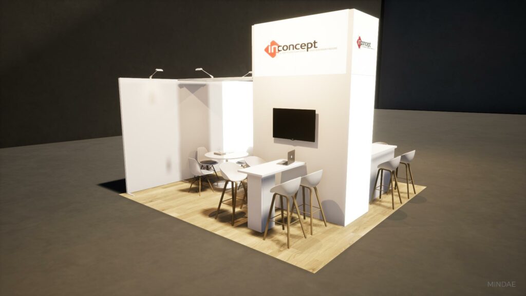 Préparation virtuelle du Stand In Concept