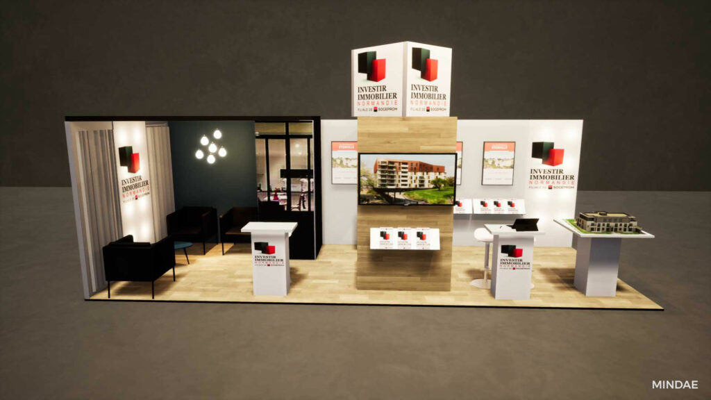 Texturing du stand Investir Immobilier