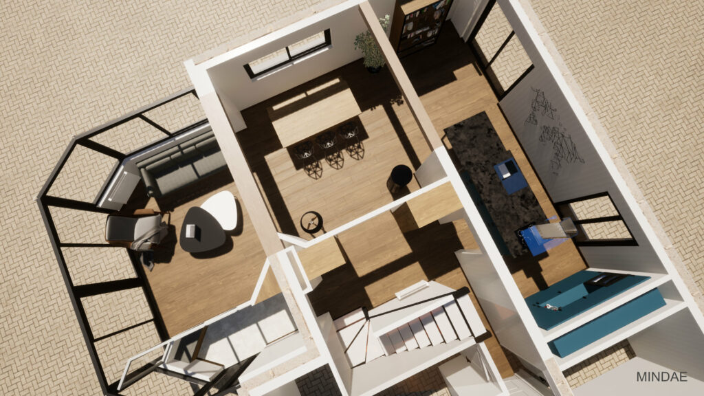 Restructuration du RDC d’une maison à Mondeville